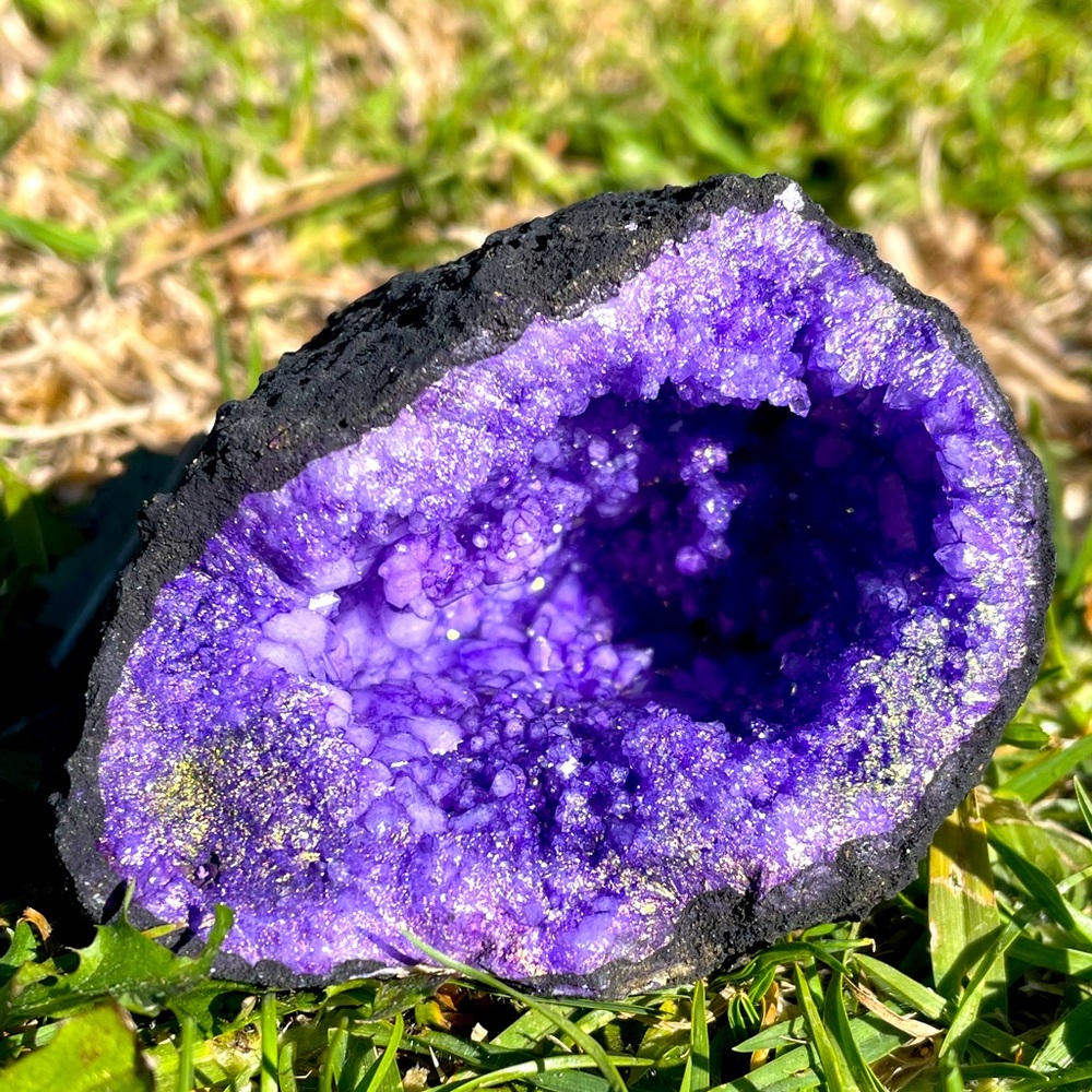 Purple Aura Quartz Geode